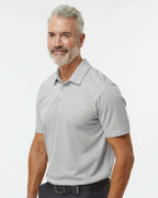 Adidas A591, Men's Space Dyed Polo, Grey One Heather