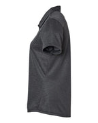 Adidas A592, Women's Space Dyed Polo, Black Melange