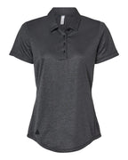 Adidas A592, Women's Space Dyed Polo, Black Melange