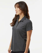 Adidas A592, Women's Space Dyed Polo, Black Melange