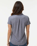 Adidas A592, Women's Space Dyed Polo, Collegiate Navy Melange