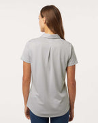 Adidas A592, Women's Space Dyed Polo, Grey One Heather