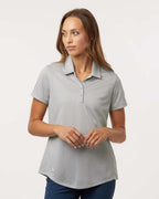 Adidas A592, Women's Space Dyed Polo, Grey One Heather