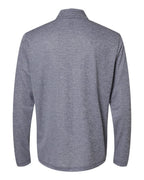Adidas A593, Men's Space Dyed Quarter-zip Pullover, Collegiate Navy Melange
