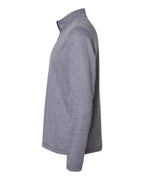 Adidas A593, Men's Space Dyed Quarter-zip Pullover, Collegiate Navy Melange