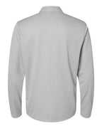 Adidas A593, Men's Space Dyed Quarter-zip Pullover, Grey One Heather