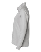 Adidas A594, Women's Space Dyed Quarter-zip Pullover, Grey One Heather