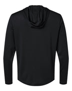 Adidas A596, Men's Lightweight Quarter-zip Hooded Pullover, Black