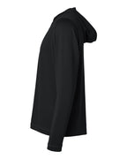 Adidas A596, Men's Lightweight Quarter-zip Hooded Pullover, Black