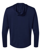 Adidas A596, Men's Lightweight Quarter-zip Hooded Pullover, Collegiate Navy