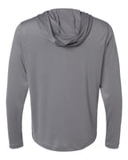 Adidas A596, Men's Lightweight Quarter-zip Hooded Pullover, Grey Three