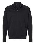 Adidas A598, Men's Club Quarter-zip Pullover, Black