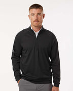 Adidas A598, Men's Club Quarter-zip Pullover, Black
