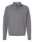 Adidas A598, Men's Club Quarter-zip Pullover, Grey Three