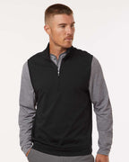 Adidas A599, Men's Club Quarter-zip Vest, Black