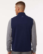 Adidas A599, Men's Club Quarter-zip Vest, Collegiate Navy