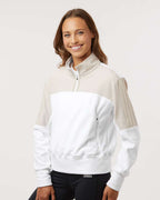 Adidas A601, Women's Fleece Quarter-zip Pullover, Alumina