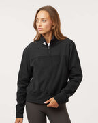Adidas A601, Women's Fleece Quarter-zip Pullover, Black