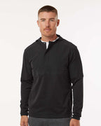 Adidas A607, Men's Half-zip Hooded Anorak, Black
