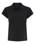 Adidas A690, Women's Blended Polo, Solid Black