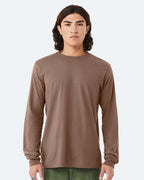 BELLA + CANVAS 3501, T-Shirts - Long Sleeve, Vintage Brown