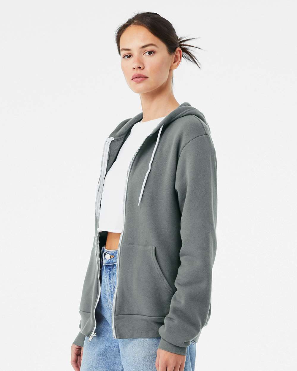 BELLA + CANVAS 3739, Fleece - Premium - Hood, Blue Storm