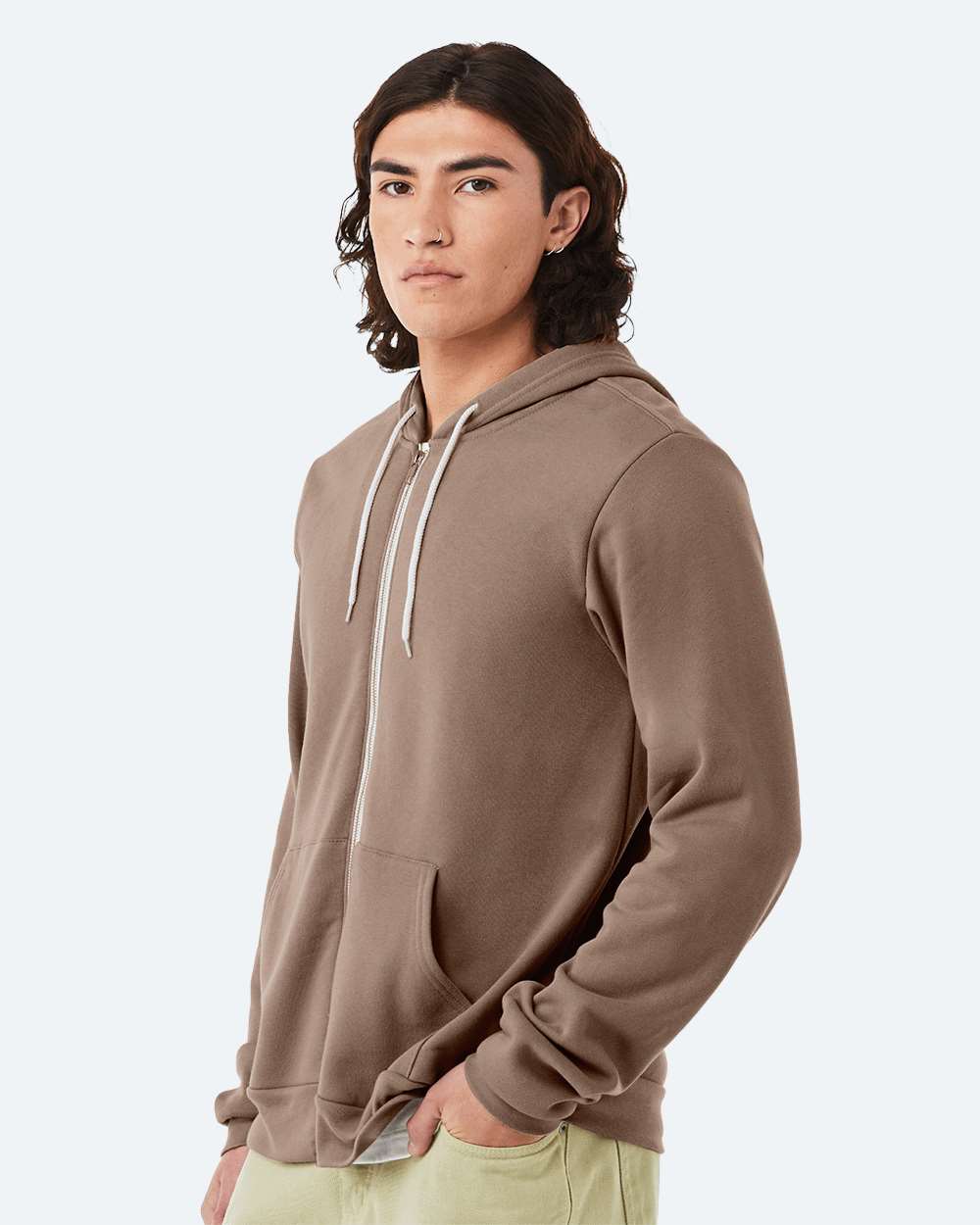 BELLA + CANVAS 3739, Fleece - Premium - Hood, Vintage Brown