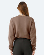 BELLA + CANVAS 3945, Fleece - Premium - Crew, Vintage Brown