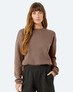 BELLA + CANVAS 3945, Fleece - Premium - Crew, Vintage Brown