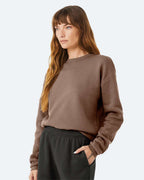 BELLA + CANVAS 3945, Fleece - Premium - Crew, Vintage Brown