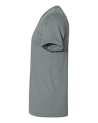 BELLA + CANVAS 3001CVC, T-Shirts - Premium, Heather Blue Storm