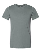 BELLA + CANVAS 3001CVC, T-Shirts - Premium, Heather Blue Storm