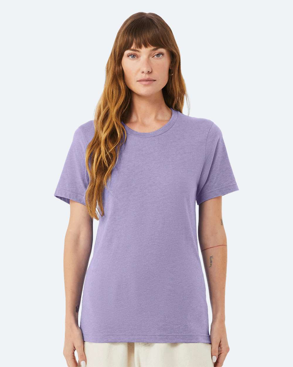 BELLA + CANVAS 3001CVC, T-Shirts - Premium, Heather Dark Lavender