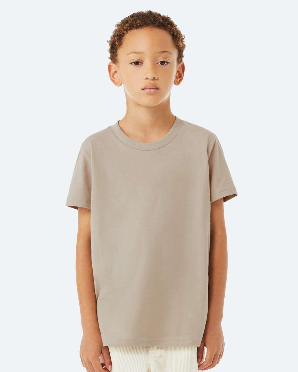 BELLA + CANVAS 3001Y, T-Shirts - Premium, Tan