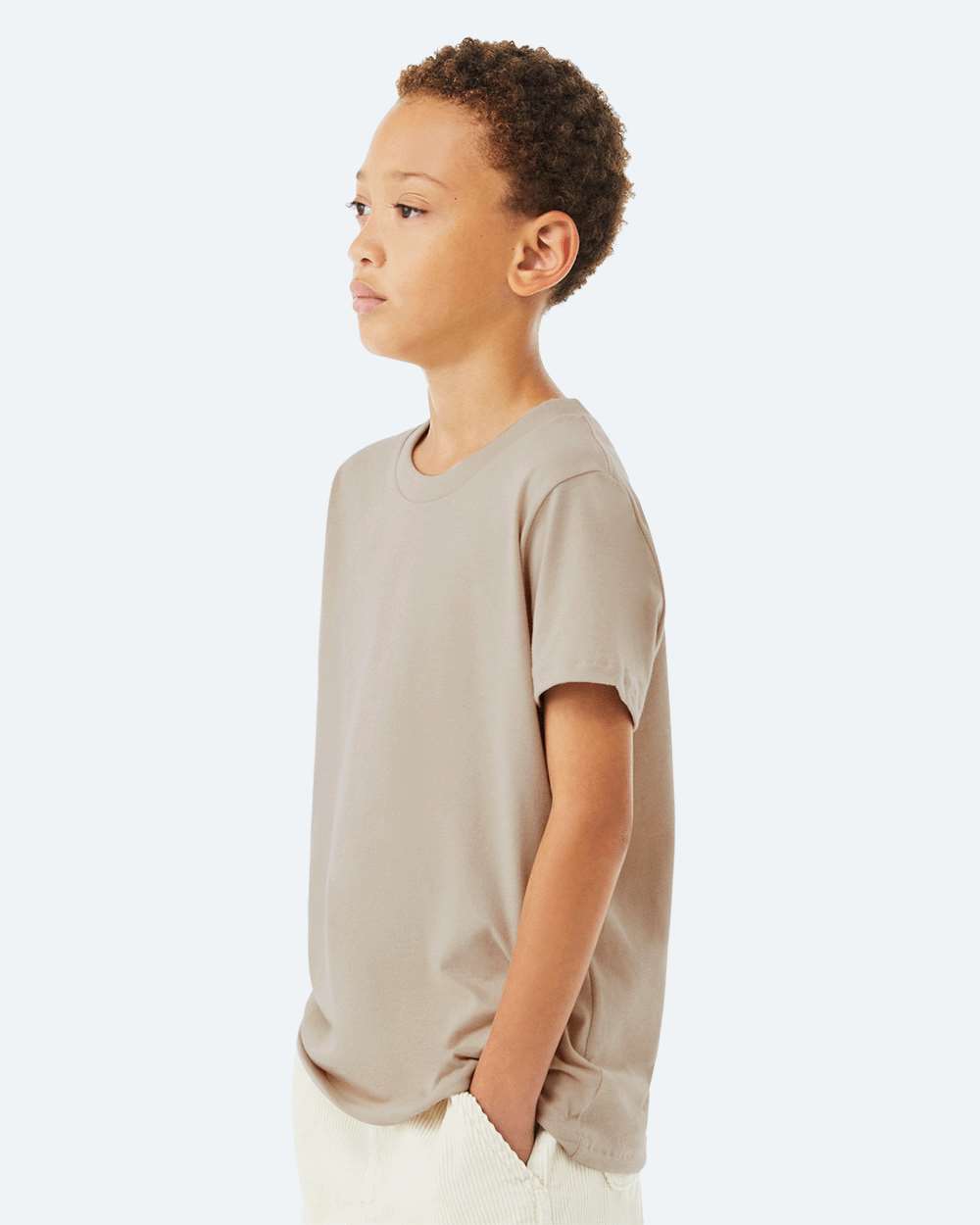 BELLA + CANVAS 3001Y, T-Shirts - Premium, Tan