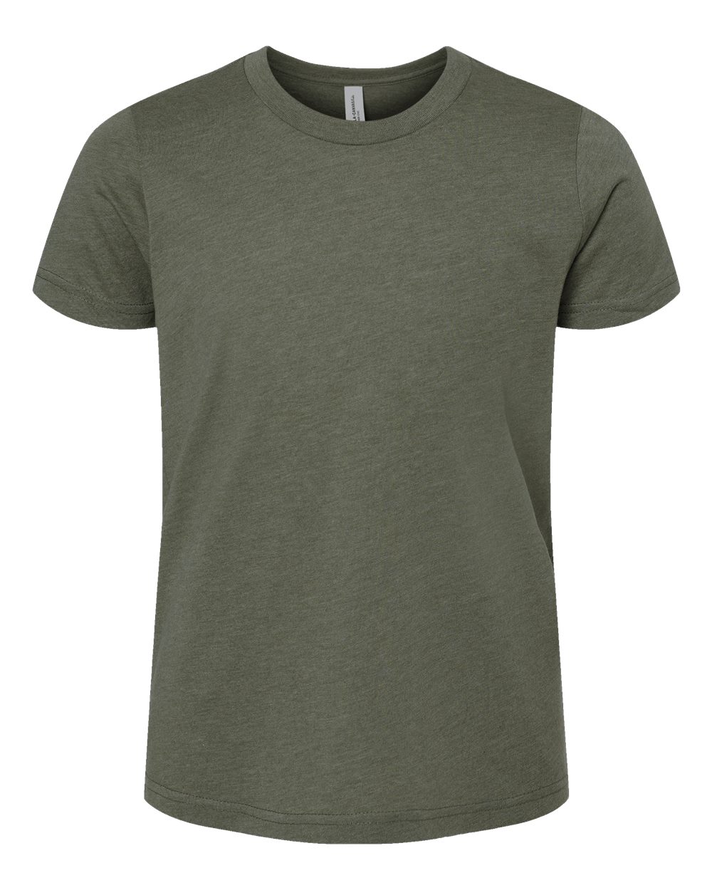 BELLA + CANVAS 3001YCVC, T-Shirts - Premium, Heather Military Green