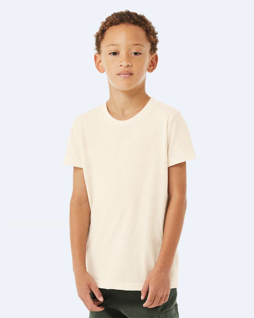 BELLA + CANVAS 3001YCVC, T-Shirts - Premium, Heather Natural