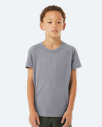 BELLA + CANVAS 3001YCVC, T-Shirts - Premium, Heather Storm