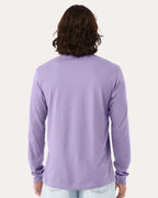BELLA + CANVAS 3501CVC, T-Shirts - Long Sleeve, Heather Dark Lavender