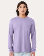 BELLA + CANVAS 3501CVC, T-Shirts - Long Sleeve, Heather Dark Lavender