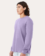 BELLA + CANVAS 3501CVC, T-Shirts - Long Sleeve, Heather Dark Lavender