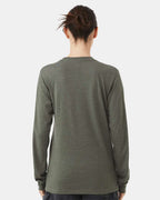 BELLA + CANVAS 3501CVC, T-Shirts - Long Sleeve, Heather Military Green