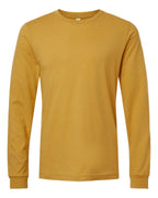 BELLA + CANVAS 3501CVC, T-Shirts - Long Sleeve, Heather Mustard