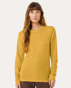 BELLA + CANVAS 3501CVC, T-Shirts - Long Sleeve, Heather Mustard