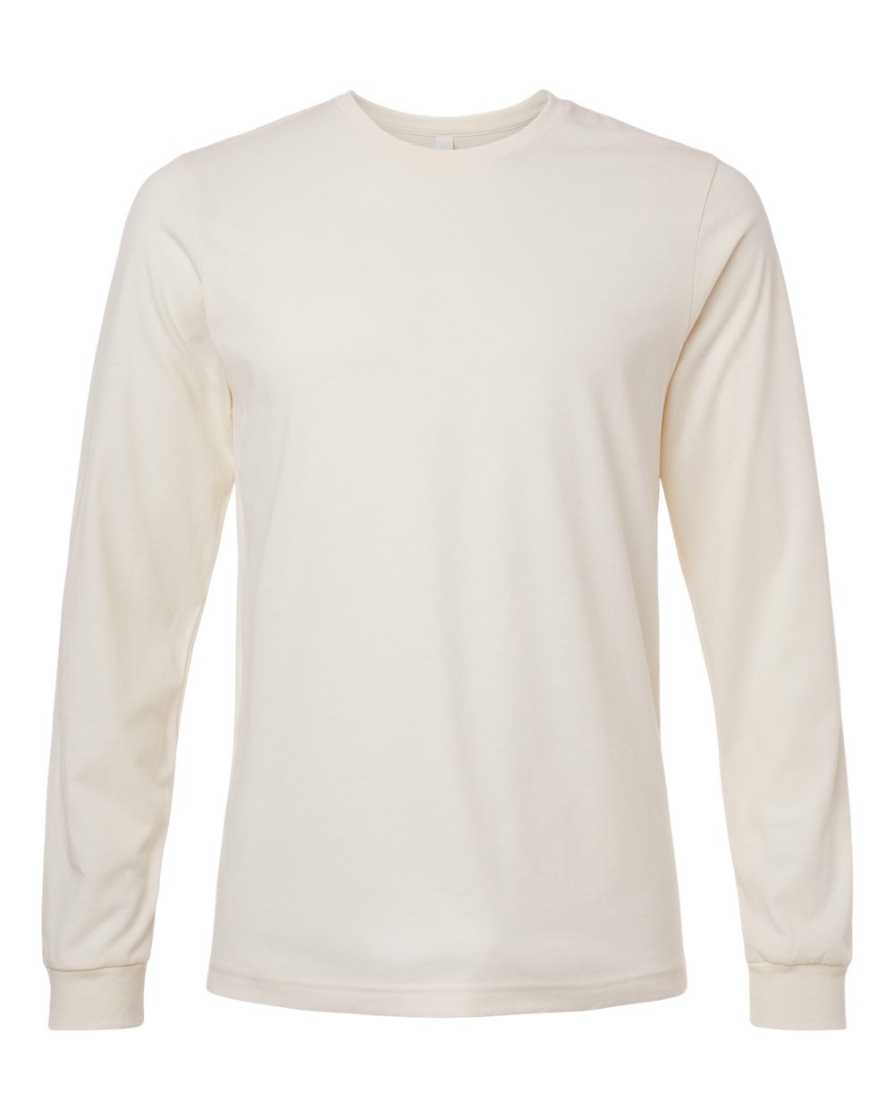 BELLA + CANVAS 3501CVC, T-Shirts - Long Sleeve, Heather Natural