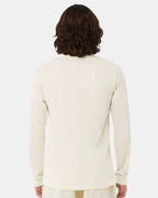 BELLA + CANVAS 3501CVC, T-Shirts - Long Sleeve, Heather Natural