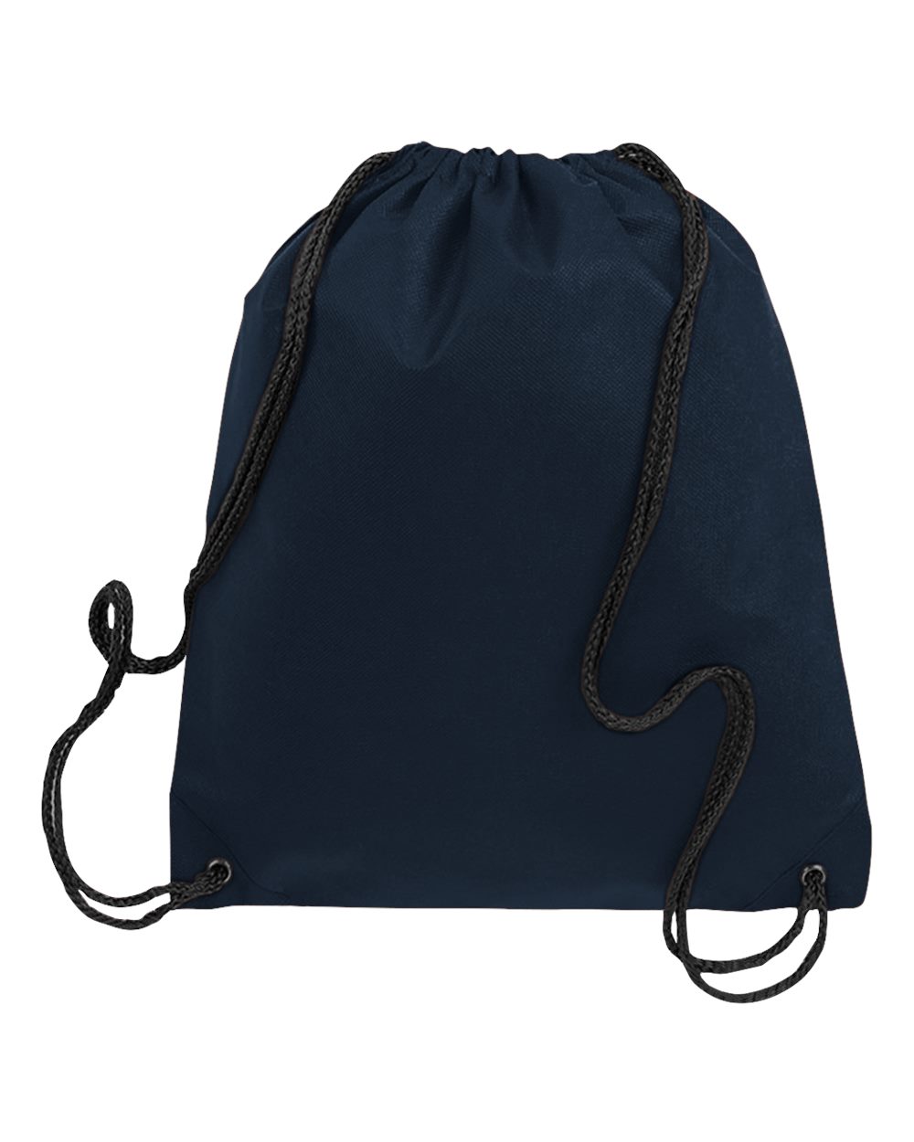 Q-Tees Q1235, Non-woven Drawstring Bag, Navy