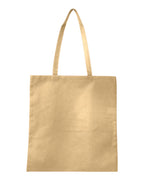 Q-Tees Q126300, Non-woven Tote Bag, Natural