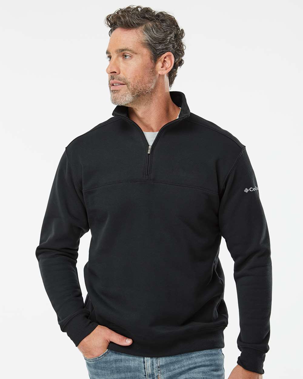 Columbia 212475, Men's Hart Mountain Ii Half-zip Pullover, Black