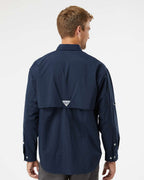 Columbia 212463, Men's Pfg Bahama Ii Shirt, Collegiate Navy